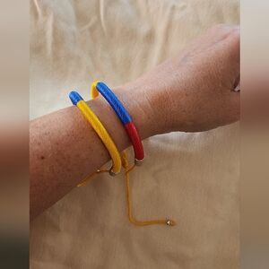 New matching bracelets with silver hardware